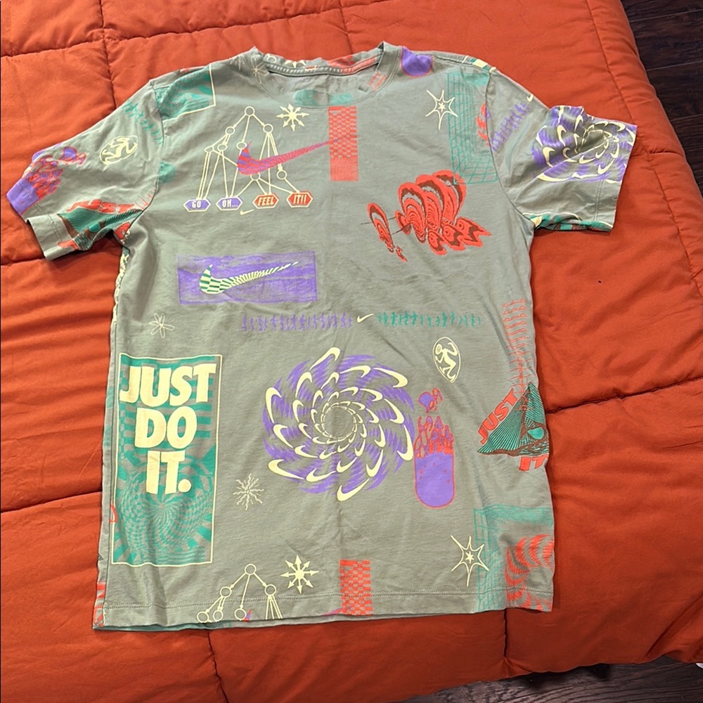 Nike Graphic T-Shirt with Colorful Designs